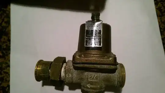 pressure reducing valve