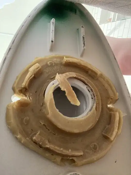 Wax ring after I pulled the toilet.