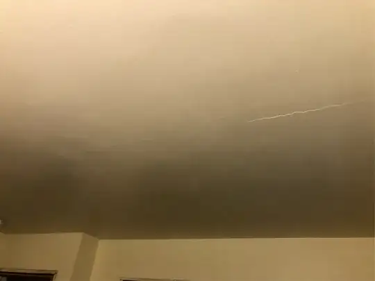 cracks in middle of room