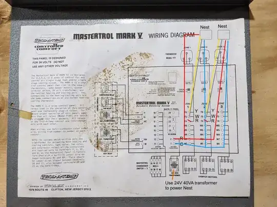 Mastertrol Mark V Schematic for Nest install
