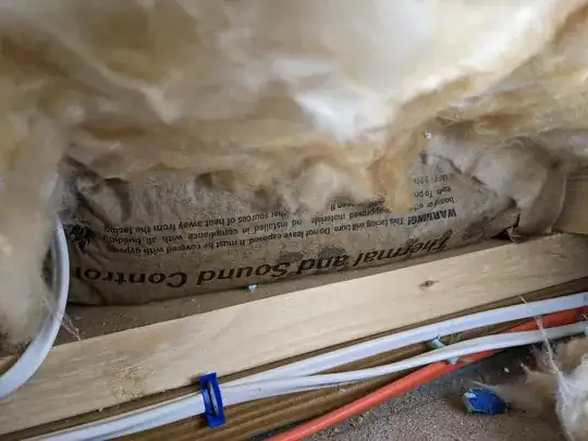 A picture of what looks like in the joist cavity