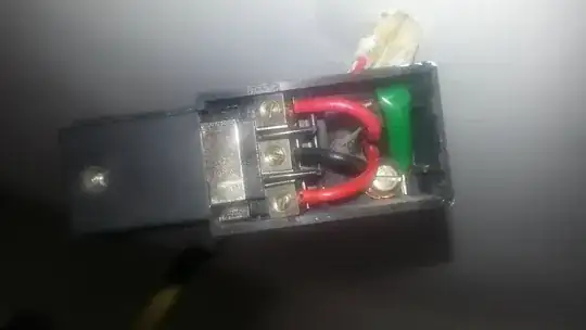 wiring of the light being removed