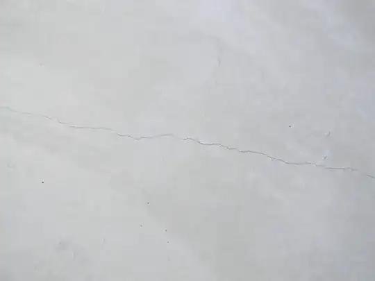 Continuation of above crack