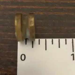 The brass spacer itself; side view.3