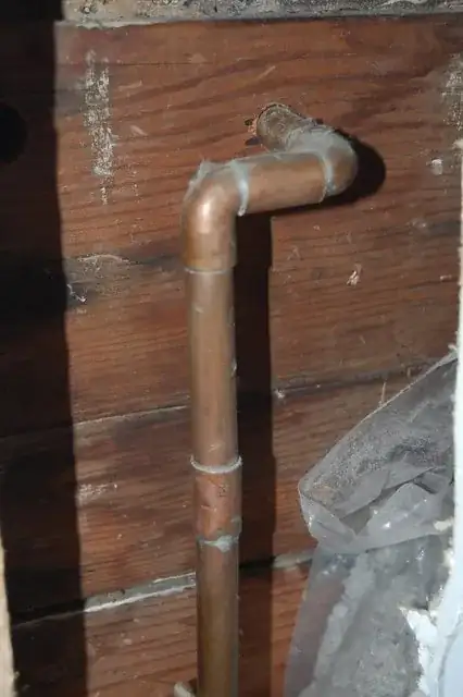 half inch copper pipe through exterior siding and stucco clamp