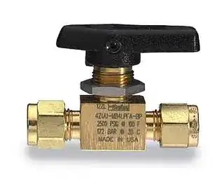 inline 1/4" compression valve