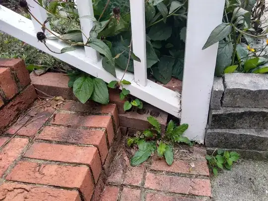 closeup of railing area