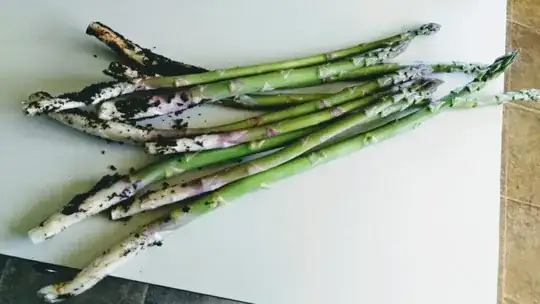 Here's what twisting them out looks like when harvested