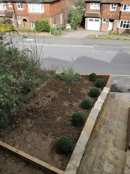 After the topsoil was delivered