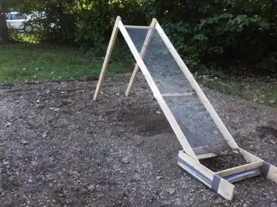 Sifting rocks out of the soil