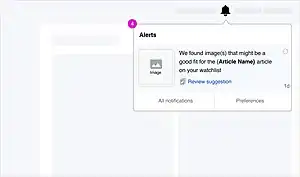 4. Notify users who have a particular article on their watchlist if there are any images that are a potential match for that article (with the ability to opt in or out of these notifications).