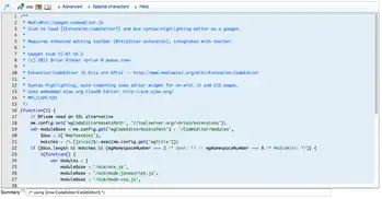  Screenshot of the code editor