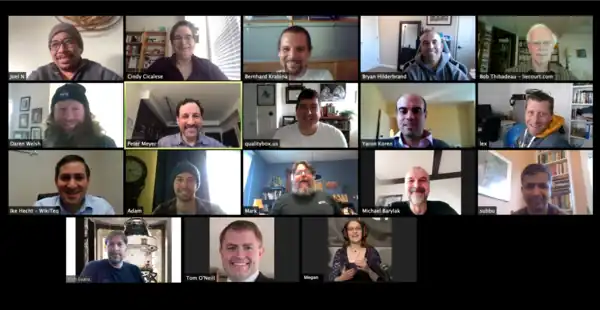 Group picture from EMWCon Spring 2020