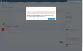 Grant permission dialog