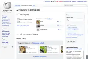 Mockup of a potential design B for newcomer homepage
