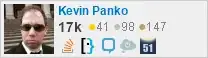 profile for Kevin Panko on Stack Exchange, a network of free, community-driven Q&A sites