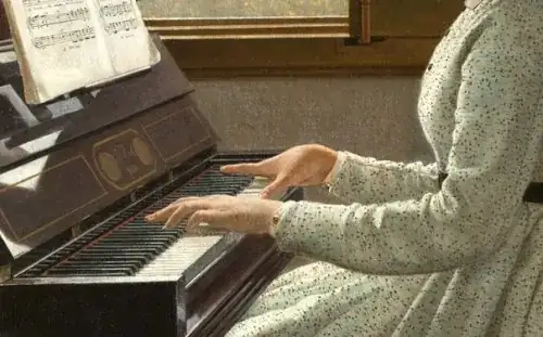 strange piano keyboard by Silvestro Lega