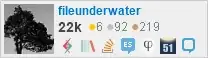 profile for fileunderwater on Stack Exchange, a network of free, community-driven Q&A sites