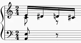 "Bumblebee" m. 9 modified