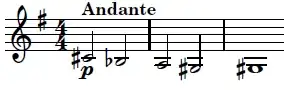 Example written in G clef for E♭ tuba