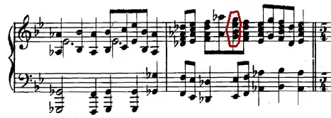Excerpt from Pictures at an Exhibition, first score