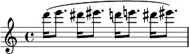 Sixteenth, then dotted eighth rhythm