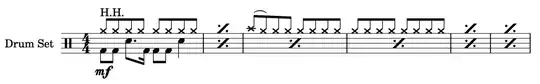 Ex.4 separate repeat symbols each voice