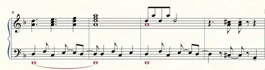 I'm arranging a piece in 4/4 with a syncopated 3+3+2 Latin rhythm throughout, and am wondering which (if either) would be the better way to notate. Here's the first notation, which emphasizes these 3+3+2 groupings in both the left and right hand.