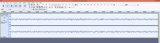 calculator fuzz waveforms on Audacity