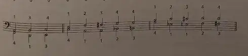Excerpt showing various cello parallel sixth options