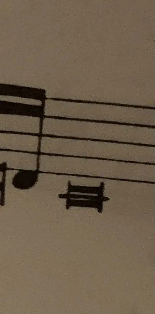 box-shaped note with line through the center