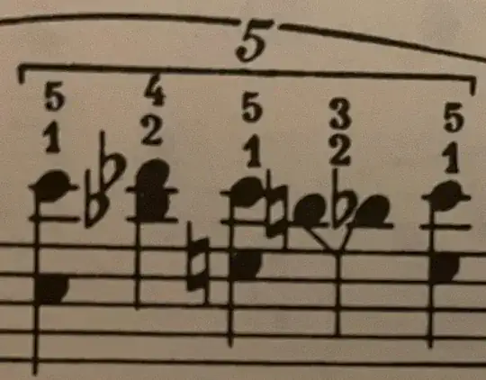 Measure 170, showing forked stem