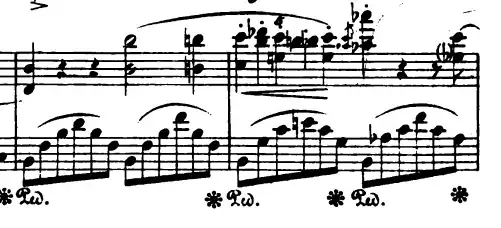 Another example with two adjacent note heads