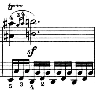 Beethoven Op. 27 No. 2 m. 29