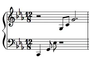 Carcassi Etude No. 1, mm. 1–3