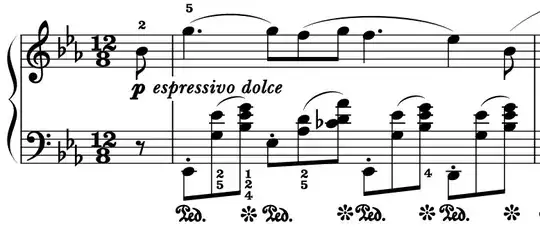 Chopin Nocturne in Eb Major, m. 1