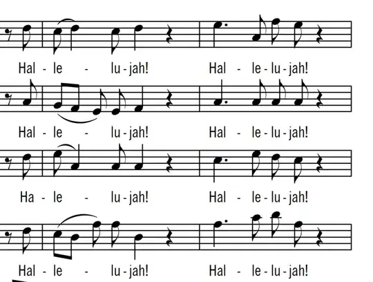 Two versions of string being pressed between the fretbars. First presses the middle of string, the other presses near a fretbar. String makes different curve and that curve is of different length.