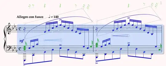 Detail of first score excerpt 