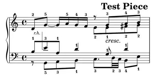 Test Piece with both suggestions applied