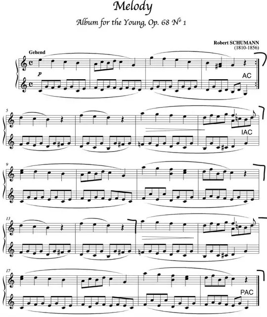 Analysis of "Melodie" by Schumann