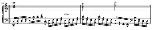 Second part arpeggio