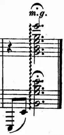 Rachmaninoff Prelude Op. 23, No. 6, final measure