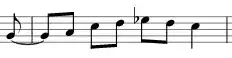 Brahms 118/5, mm. 1–3, reduction