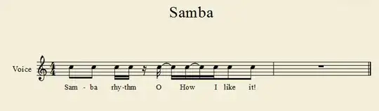 Sam-ba rhy-thm O how I like it!