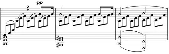 "Moonlight" Sonata mm. 5-7