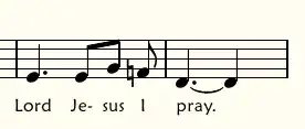 last few measures of hymn, corrected