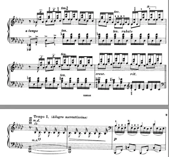 Section from Khachaturian's Toccata