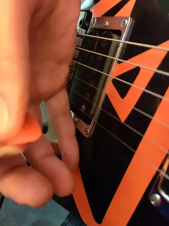 palm muting on electric guitar