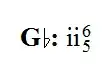 G-flat, colon, two-six-five