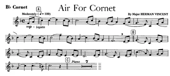 Air for Cornet